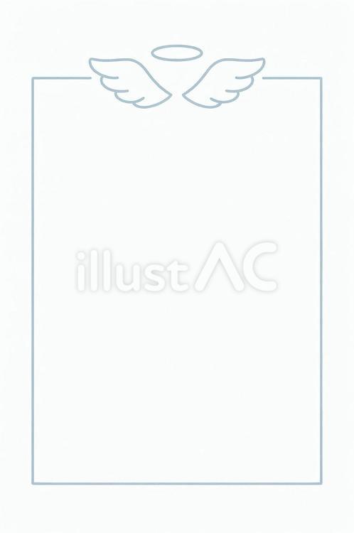天使風の便せん 手紙,便せん,メモのイラスト素材