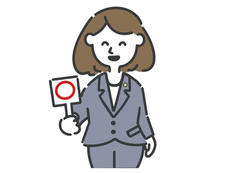 正解 ok,同意,正解,いいね,学校,了解,女性,士業,税理士,弁護士のイラスト素材