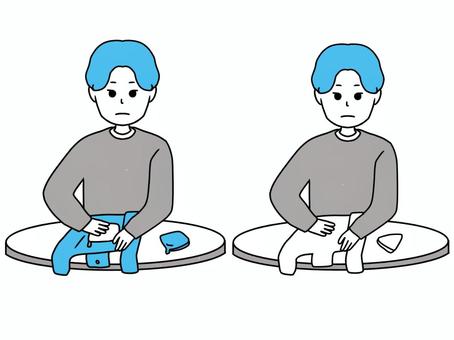 レジ袋　エコバッグ　丁寧にたたむ人 レジ袋,エコバッグ,スーパー袋,買い物袋,お買い物袋,買い物,袋,たたむ,しまう,ショッピングバッグのイラスト素材