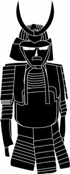 甲冑   甲冑   甲冑,鎧,兜,昔,武将,侍,防具,装備,和,線画のイラスト素材