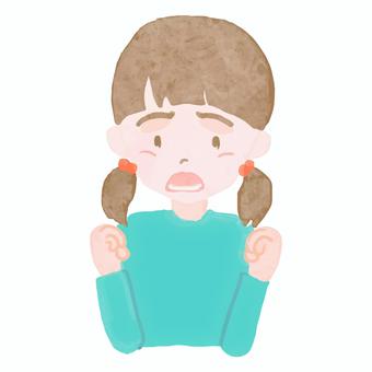 失望的女孩, 女孩, 人类, 人, JPG 和 PNG