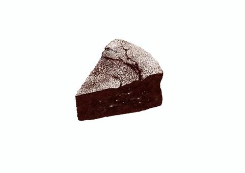 ガトーショコラ　カット ガトーショコラ,チョコレートケーキ,ケーキ,スイーツ,デザート,甘い,おやつ,カフェ,メニュー,喫茶店のイラスト素材