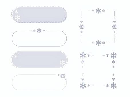 Illustration, Illustration, snow, crystal, frame,