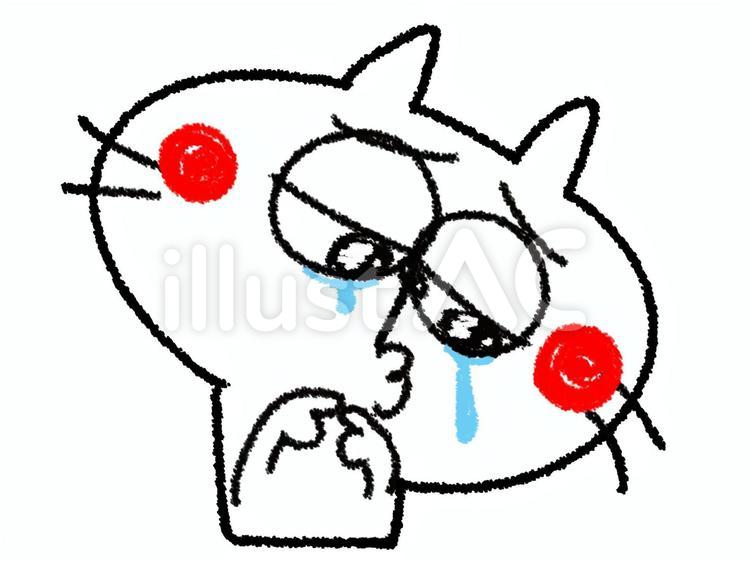 猫 猫,悲しい,涙のイラスト素材