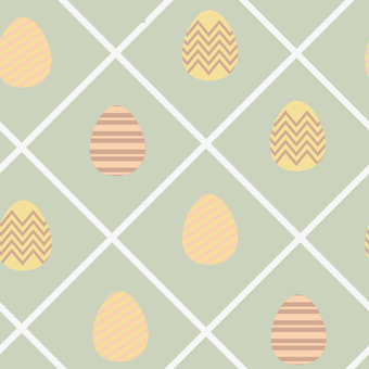 和風背景にイースターエッグのパターン