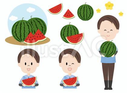 農家の男性(スイカ)