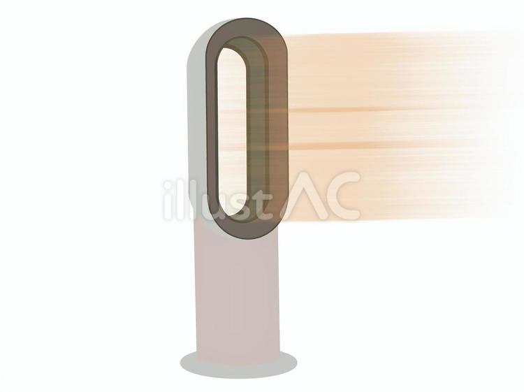 羽なし扇風機 扇風機,羽なし,暖房器具のイラスト素材