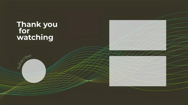 動画配信用エンドカード素材ラインアート5 エンドカード,終了,画面,エンディング,おしゃれ,ネオン,ラインアート,背景,動画,フレームのイラスト素材