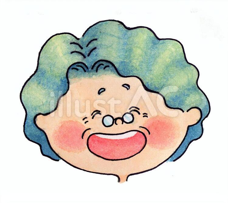 おばあちゃん(笑顔) 気持ち,素材,老後のイラスト素材