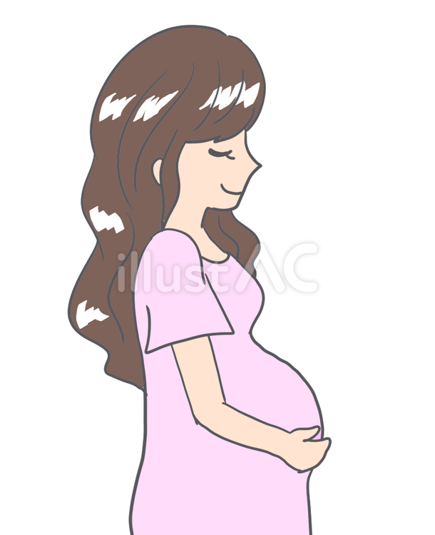 妊娠している女性 マタニティ,妊娠,女性のイラスト素材