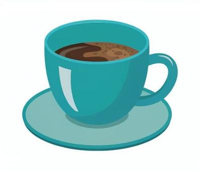 コーヒー2 コーヒー,珈琲,ホットコーヒー,コーヒーカップ,マグカップ,ソーサー,カフェ,喫茶店,飲み物,飲料のイラスト素材