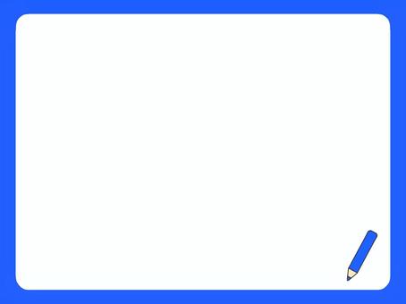 鉛筆のワンポイント背景フレーム3