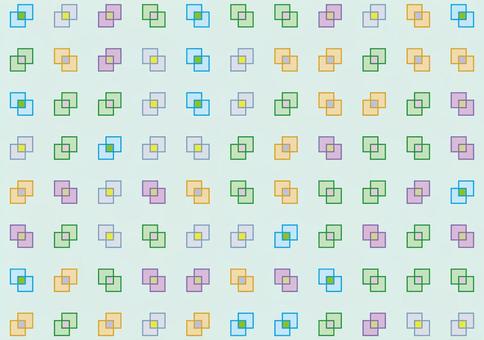 重なる正方形パターンの背景素材 四角形,正方形,幾何学模様,抽象,重なり,シンプル,パターン,グラフィック,デザイン,背景のイラスト素材