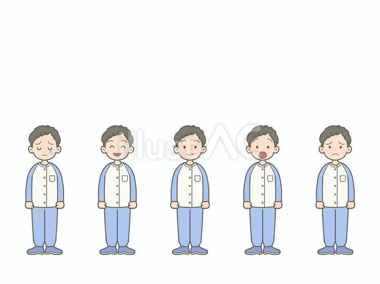 患児　男の子　立ち絵 患児,小児,小児科のイラスト素材