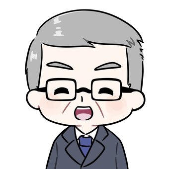 笑顔のスーツのおじさん　上半身 スーツ,社会人,会社員,仕事,アイコン,職業,おじさん,年配,男性,上司のイラスト素材