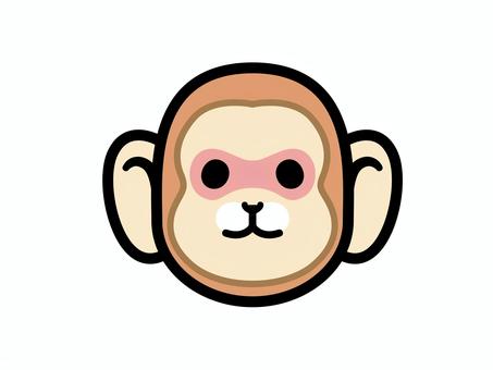 シンプルでかわいい猿