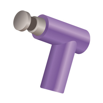 小型マッサージ器 マッサージガン,マッサージ機,マッサージ,手動,ガン,ハンディ,小型,軽量,振動,肩こりのイラスト素材