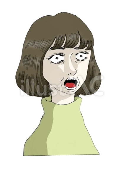 発狂する女性