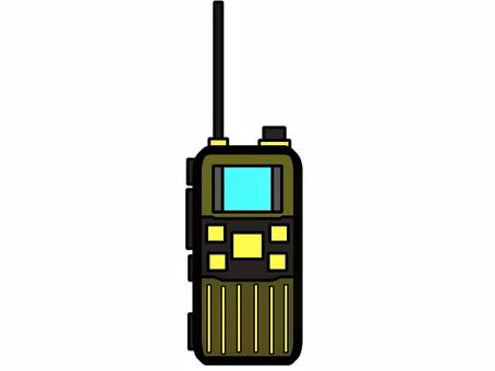 無線機のアイコン『黄』 無線,機械,通信,応答,モチーフ,カラー,探索,冒険,道具,アイテムのイラスト素材