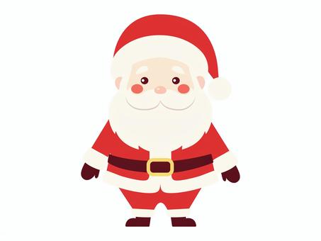 2頭身のサンタクロース/赤 サンタ,クリスマス,ミニキャラ,シンプル,ベクター,サンタクロース,サンタさん,xmas,christmas,袋のイラスト素材