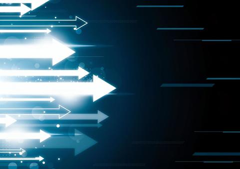 スタイリッシュな光る矢印の背景素材