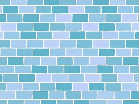 青レンガの背景 シームレス,かわいい,レンガ,アナログ風,線画,ベクター,漫画背景,アニメ背景,背景素材,背景透過のイラスト素材