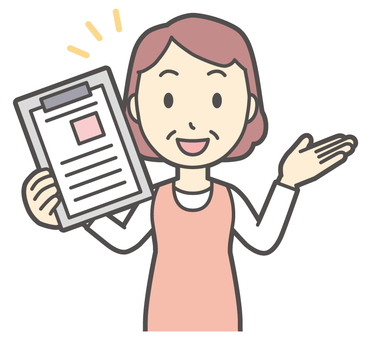  エプロンおばちゃん-039-バスト ファイル,おばちゃん,エプロン,お母さん,ママ,中年,おばさん,主婦,人物,かわいいのイラスト素材