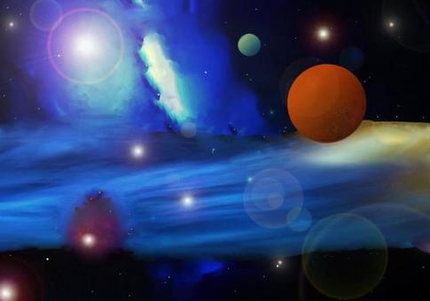 宇宙ロマン 宇宙,天体,惑星,銀河系,無限,プラズマ,大気圏,電離層のイラスト素材
