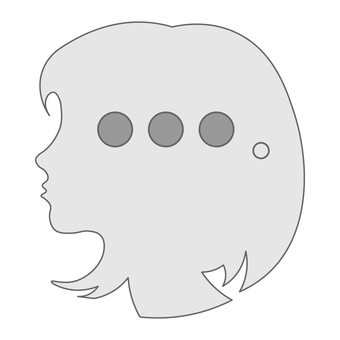 唖然とする女の子の横顔 唖然,愕然,女の子,横顔,感動,衝撃,人物,シルエット,可愛いのイラスト素材