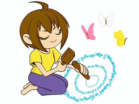 トークセン トークセン,木槌,タイ古式,マッサージ,リラクゼーションのイラスト素材