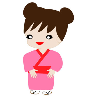 Kimono girl 3, kimono, girl, a costume, JPG and PNG