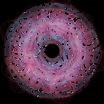 赤紫色のリングにマーブルの壁紙素材画像 マーブル,赤紫色,リング,黒色,背景,壁紙,抽象的,マーブリング,テクスチャ,模様のイラスト素材