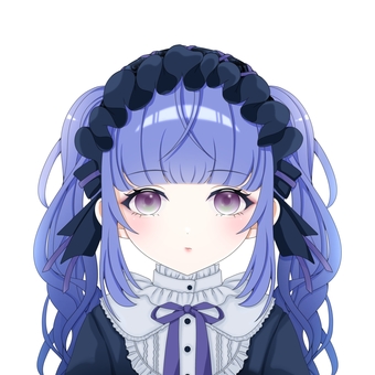 ゴスロリ少女 コスプレ,女子,女の子,美少女,萌え,アイコン,かわいい,萌え系,キャラ,ゴスロリのイラスト素材