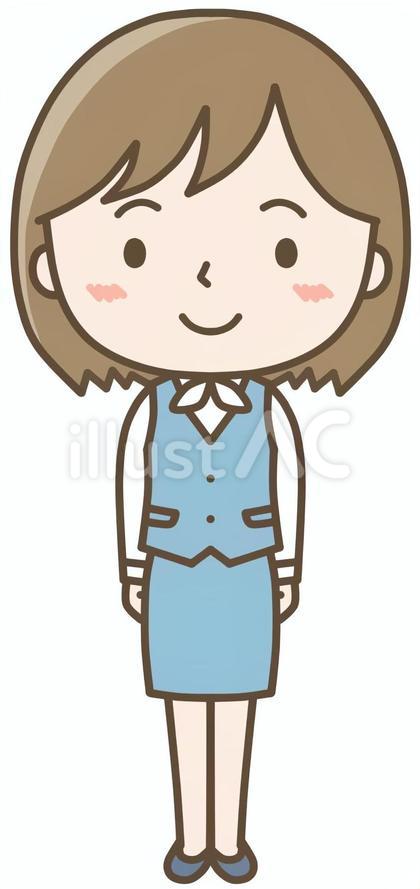 きをつけOL_全身