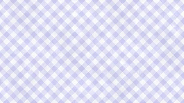 水彩ギンガムチェック背景／斜め・パープル 水彩,チェック,ななめ,壁紙,背景,模様,格子,横長,16:9,ふんわりのイラスト素材