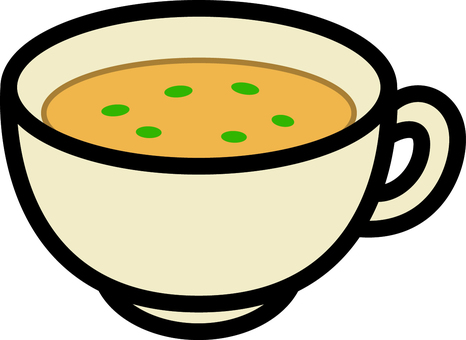 Illustration, corn soup, simple, cream, 