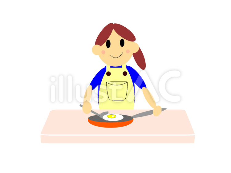 お母さん ママ,料理,調理のイラスト素材