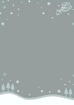 雪景色の背景15 クリスマス,サンタクロース,冬,縦,背景,雪,トナカイ,ソリ,冬景色,雪景色のイラスト素材