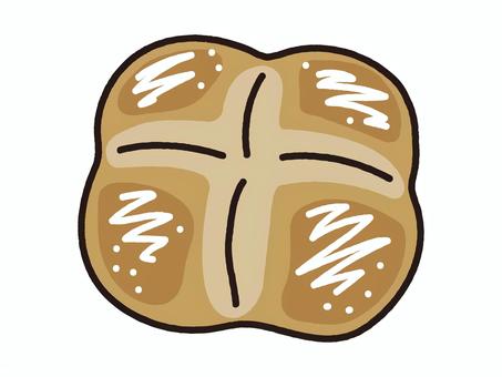 アイルランド発祥のパンソーダブレッド ソーダブレッド,アイルランド,パン,ブレッド,伝統料理,素朴,朝食,ブランチ,カフェ,ティータイムのイラスト素材