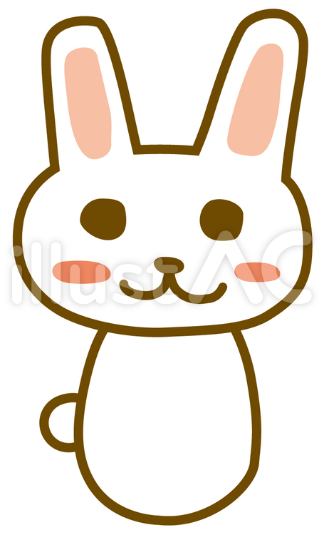 ウサギ うさぎ,ウサギ,兎のイラスト素材