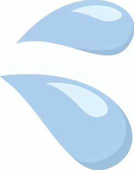 艶のある水滴のアイコン 艶のある水滴のアイコン 汗,水,水滴,雨,焦り,慌てる,悩む,困る,水漏れ,漏水のイラスト素材