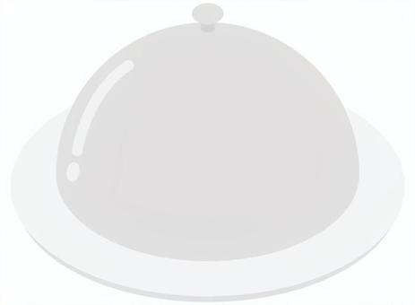 クローシュ クローシュ クローシュ,料理,蓋,お皿,銀,ステンレス,カバー,保温,中身,レストランのイラスト素材