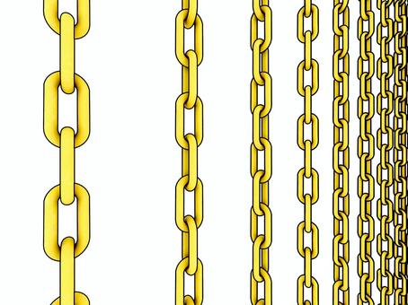 黄色の鎖のカーテン 鎖,チェーン,金属,リアル,3d,cg,黄色,線画のイラスト素材
