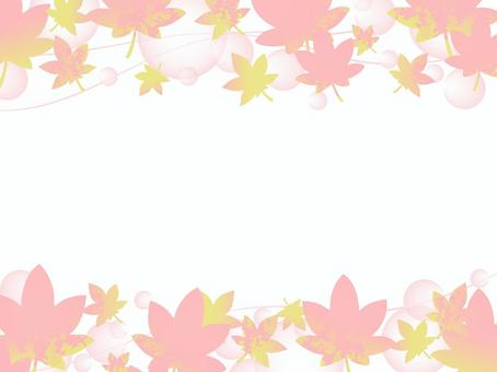 舞う淡い紅葉のフレーム 舞う淡い紅葉のフレーム 秋,紅葉,フレーム,きれい,おしゃれ,柔らかい,背景,壁紙,バナー,サムネのイラスト素材