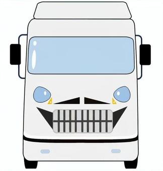 トラック53 車,トラック,正面,物流,運輸,運送,ロジスティクス,貨物,輸送,流通のイラスト素材