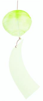 Wind chime 01 single _ colored pencil _ light green, , JPG