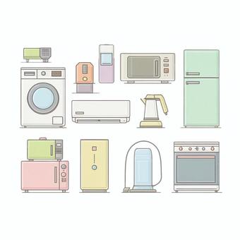 家電イラストセット