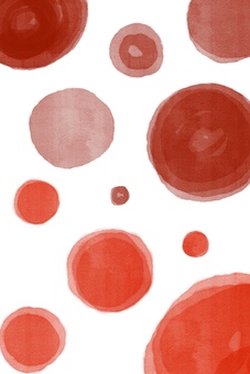 手描き水彩風背景/壁紙(レッド)