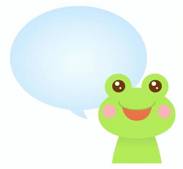 Illustration, a balloon, a frog, speech balloon, JPG, PNG and AI