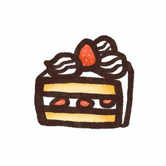 Illustration, shortcake, strawberry, cake, JPG and PNG